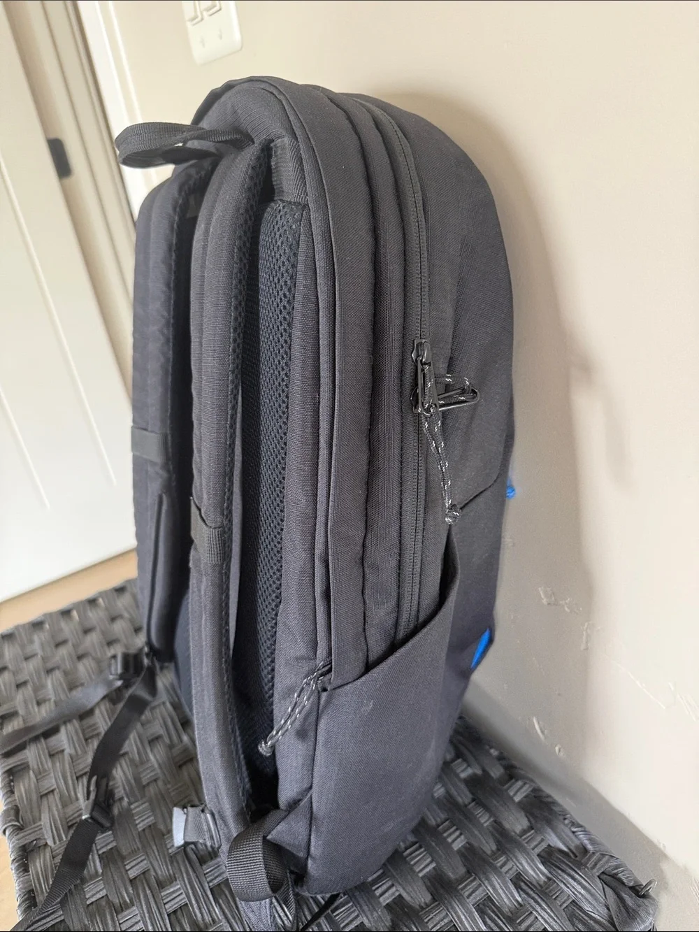 OGIO Black Backpack with Blue Accents and Boise Open Logo